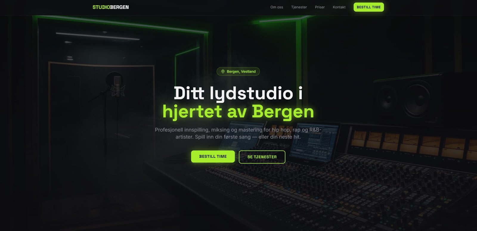 Lydstudio – eksempelkase